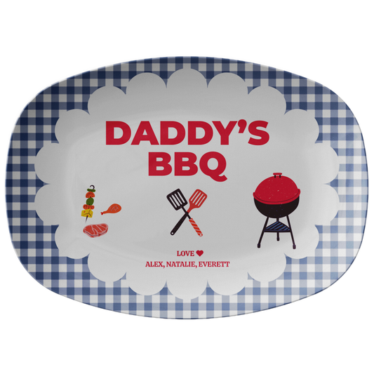Personalized Dad BBQ Platter | Father’s Day Grill Plate