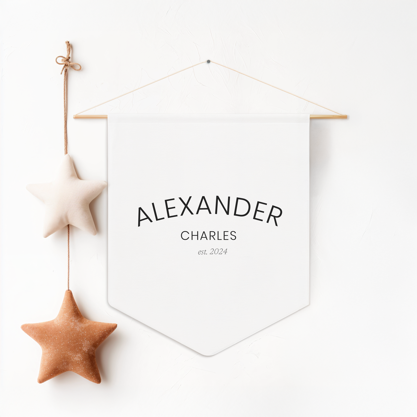 Personalized Wall Pennant for Nursery, Baby Room, Kids Wall Decor