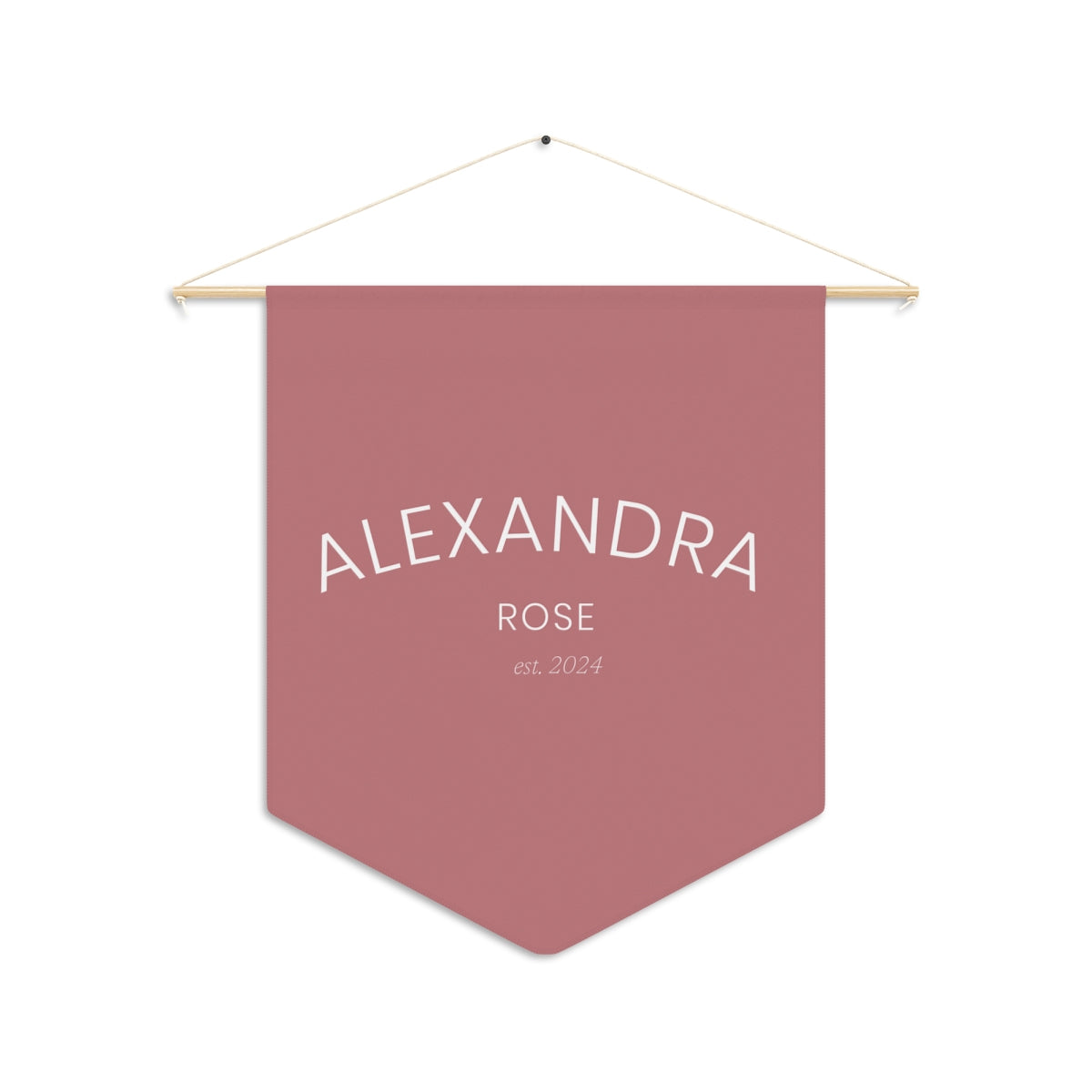 Personalized Wall Pennant for Nursery, Baby Room, Kids Wall Decor