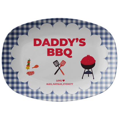Personalized Dad BBQ Platter | Father’s Day Grill Plate