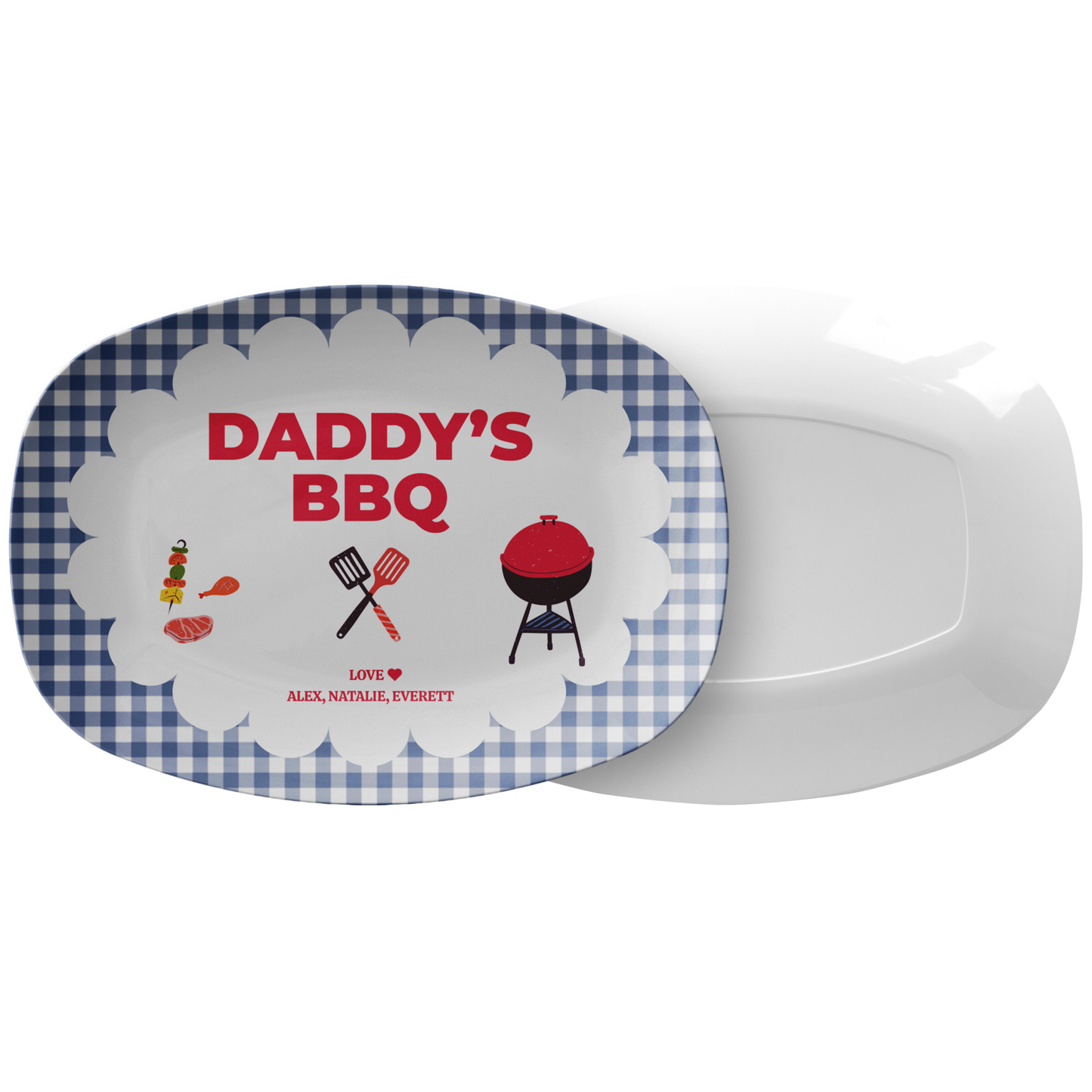 Personalized Dad BBQ Platter | Father’s Day Grill Plate