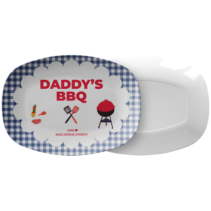 Personalized Dad BBQ Platter | Father’s Day Grill Plate