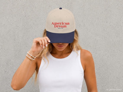American Dream Since 1776 Embroidered Patriotic Hat