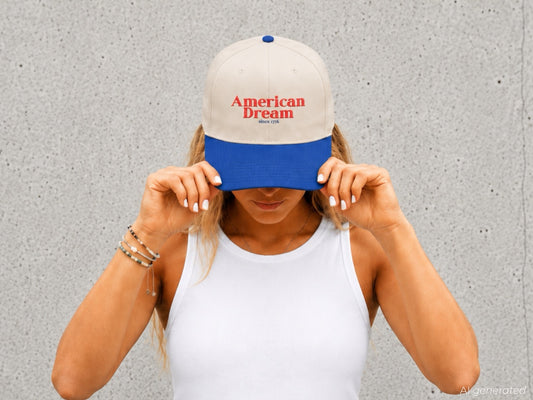 American Dream Since 1776 Embroidered Patriotic Hat