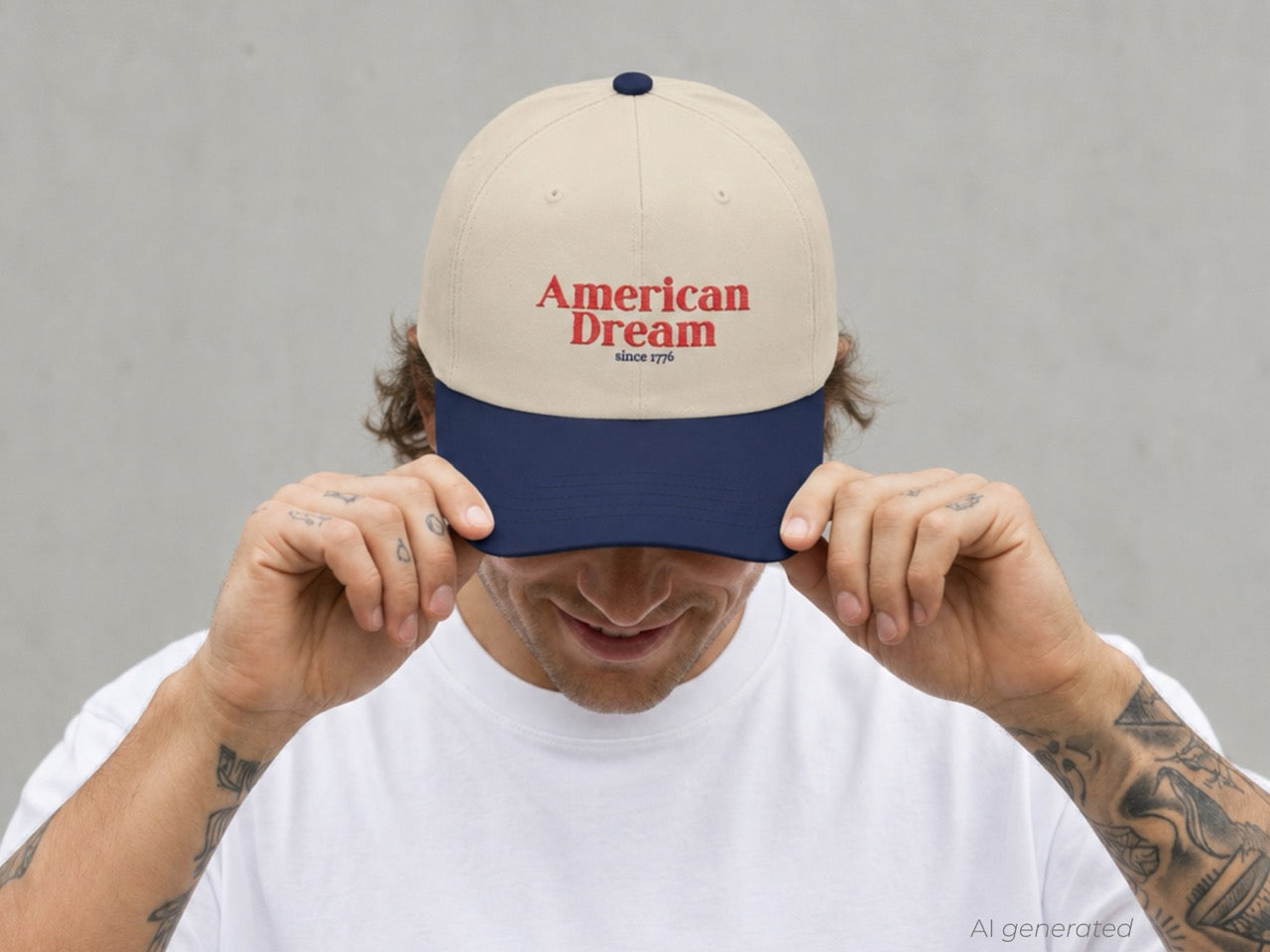 American Dream Since 1776 Embroidered Patriotic Hat