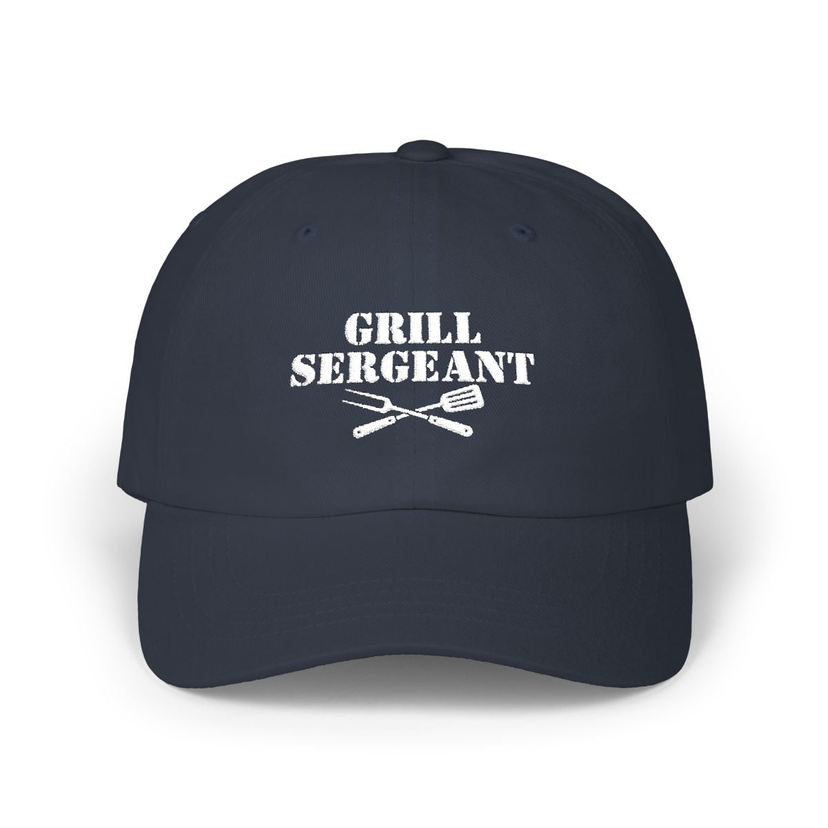 Grill Sergeant emblem with flag embroidered patriotic hat