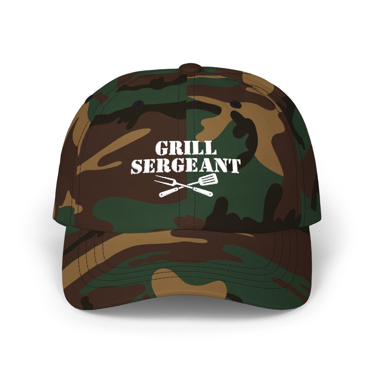 Grill Sergeant patriotic cookout hat with embroidered design