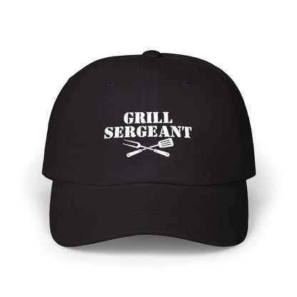 Navy Grill Sergeant BBQ hat with embroidered front design