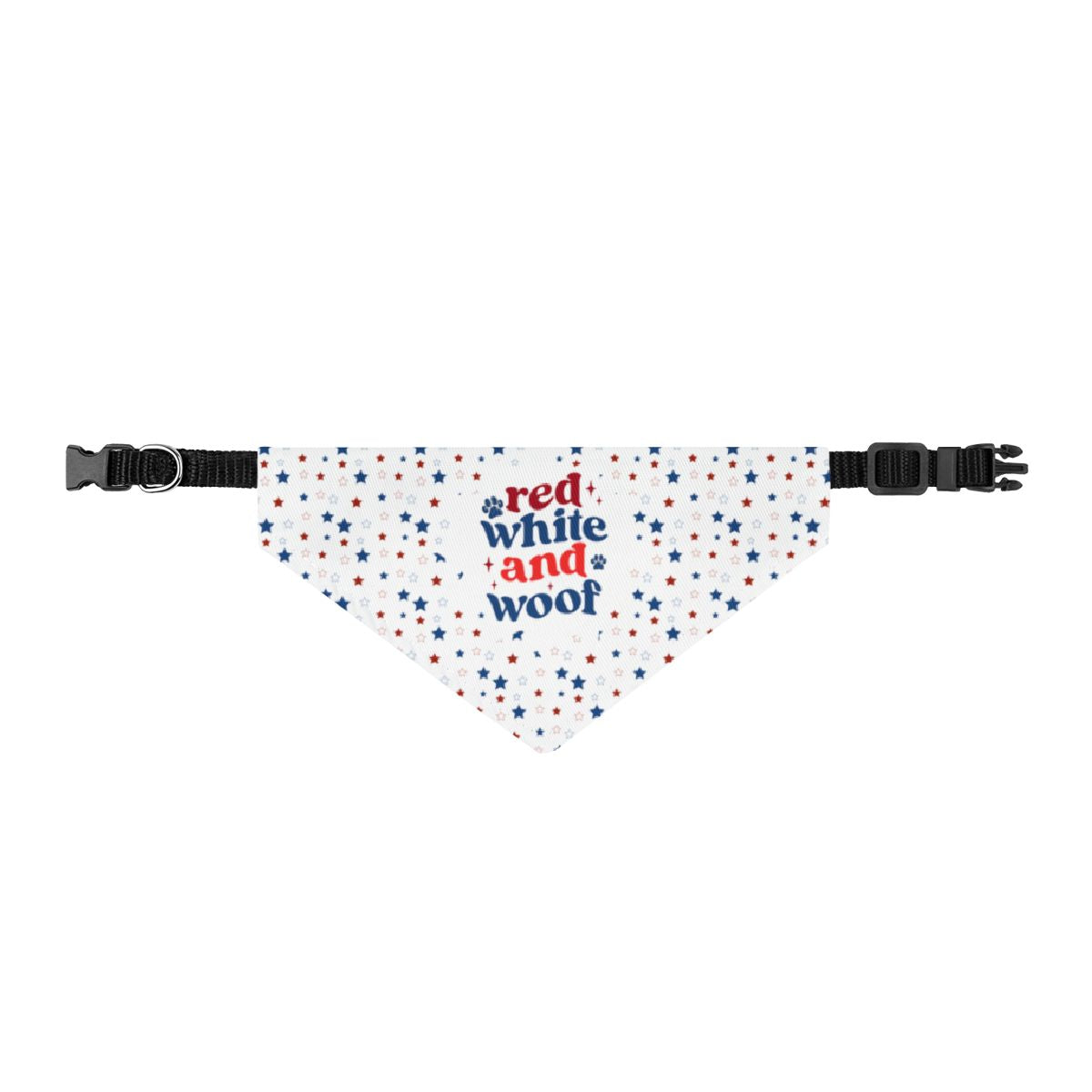 Red White and Woof Patriotic Dog Bandana Collar