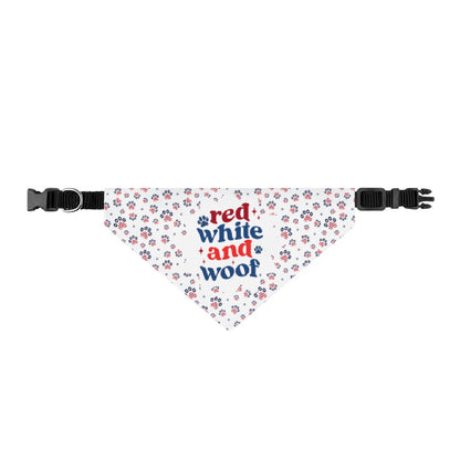 Clip-on 4th of July dog bandana collar for summer celebrations