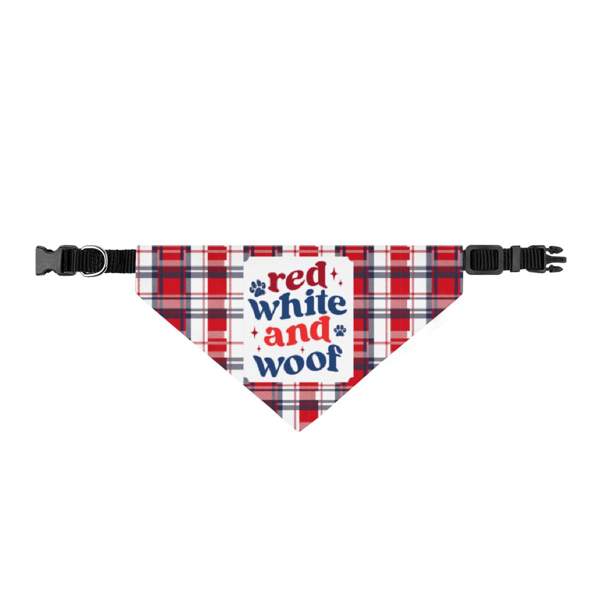 Adjustable dog bandana collar for Memorial Day and summer BBQs