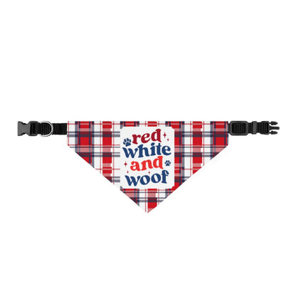 Adjustable dog bandana collar for Memorial Day and summer BBQs