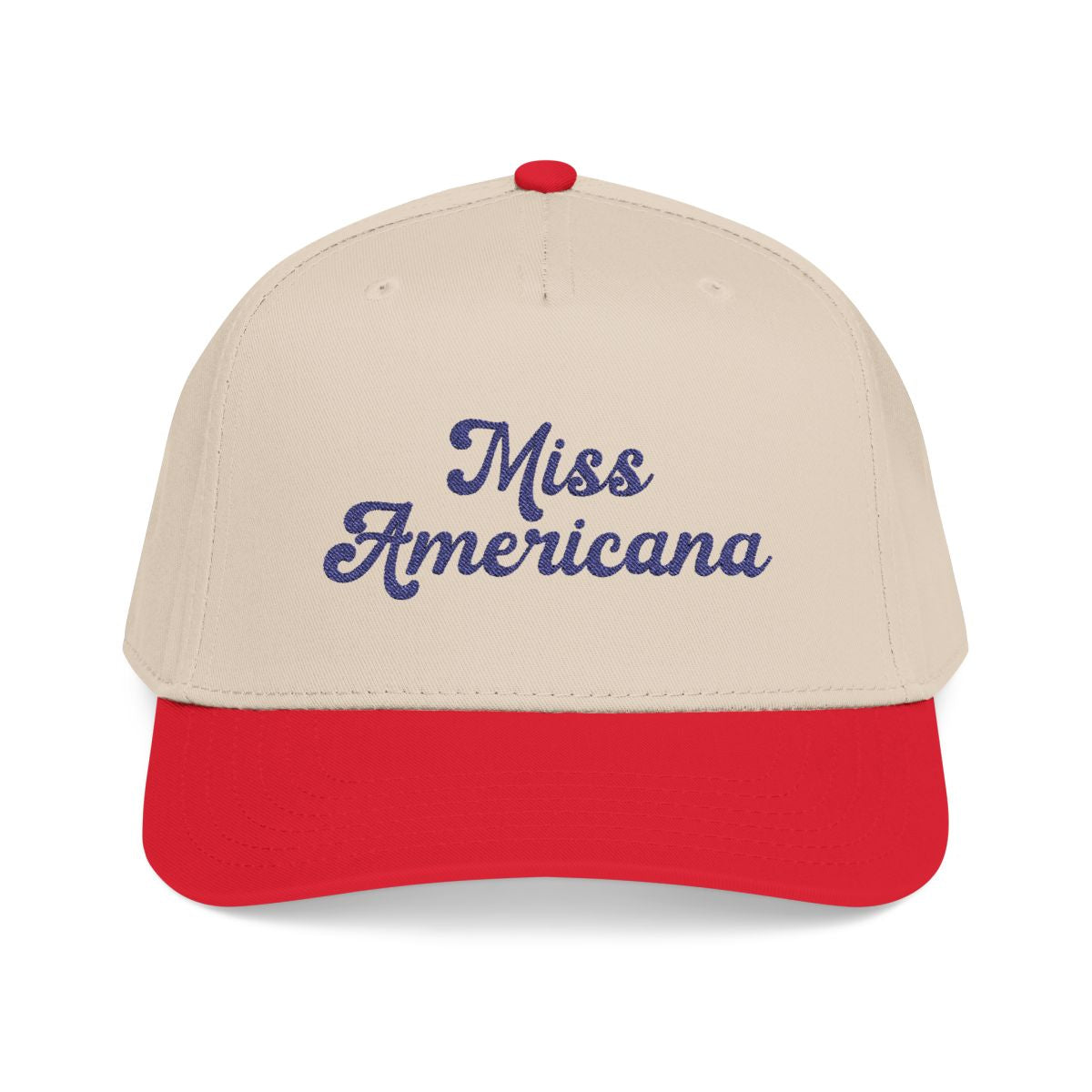 Patriotic embroidered cap for lake weekends and summer outfits