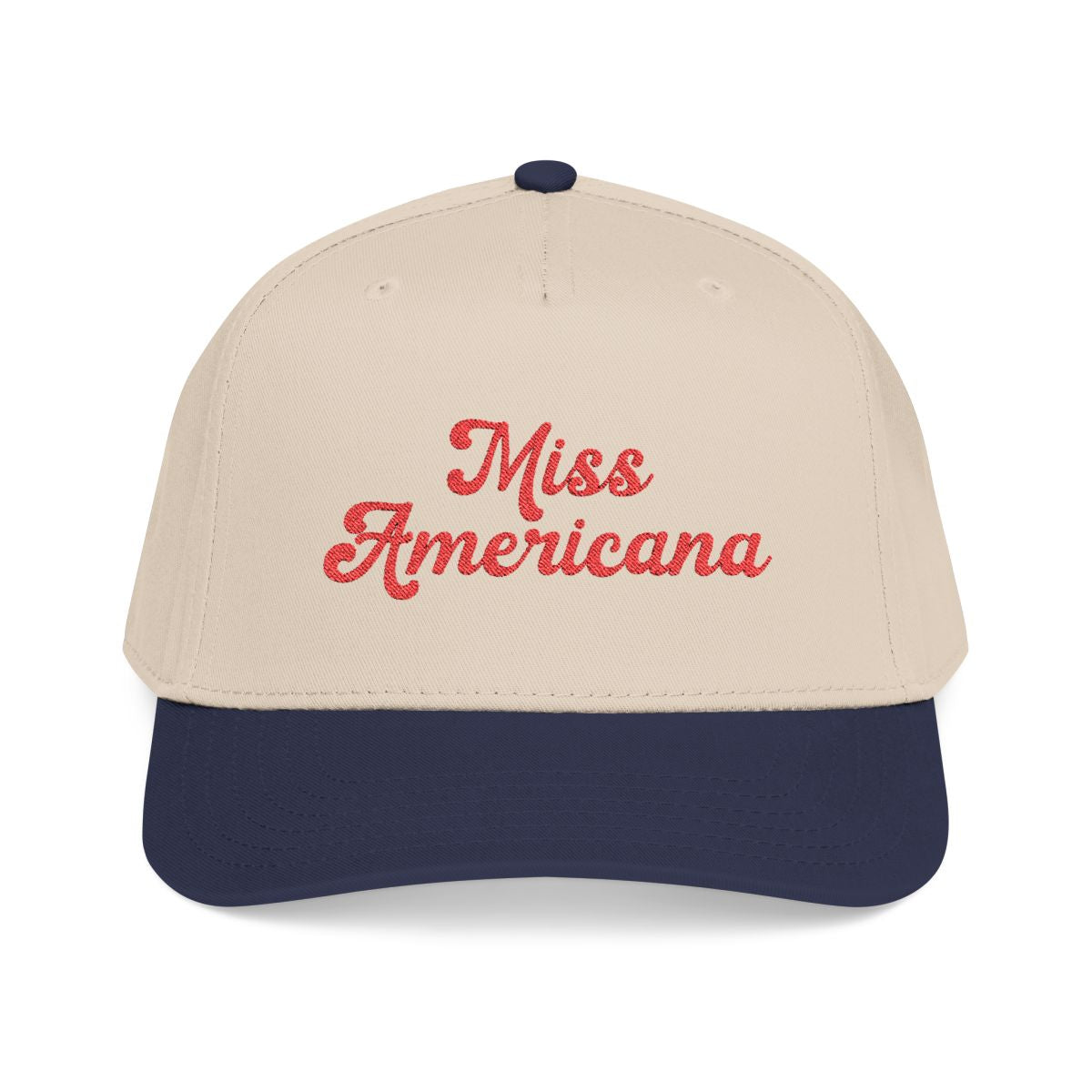 Red white and blue embroidered hat for Americana outfits