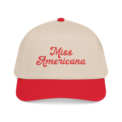 Red white and blue embroidered hat for Americana outfits