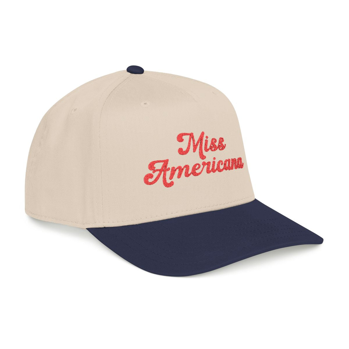 Red white and blue embroidered hat for Americana outfits