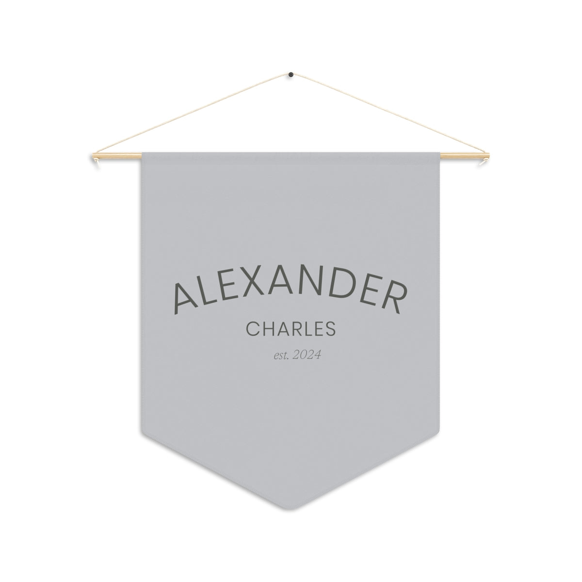 Personalized Wall Pennant for Nursery, Baby Room, Kids Wall Decor