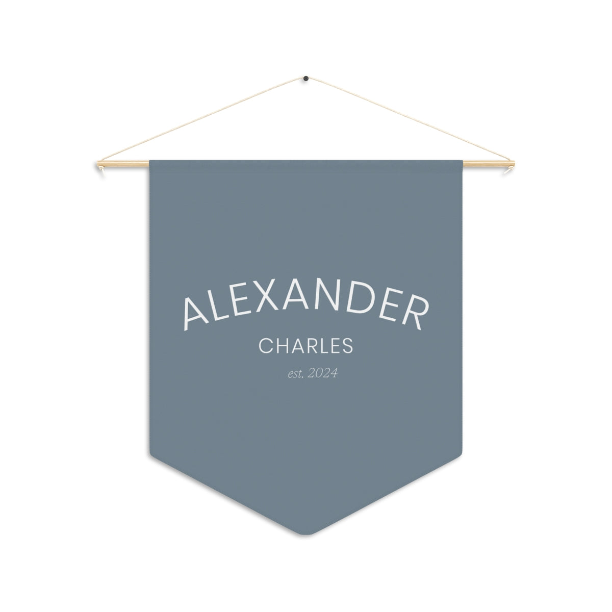 Personalized Wall Pennant for Nursery, Baby Room, Kids Wall Decor