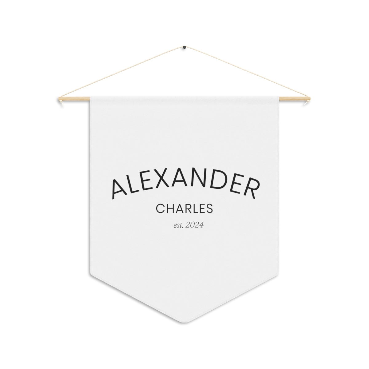 Personalized Wall Pennant for Nursery, Baby Room, Kids Wall Decor